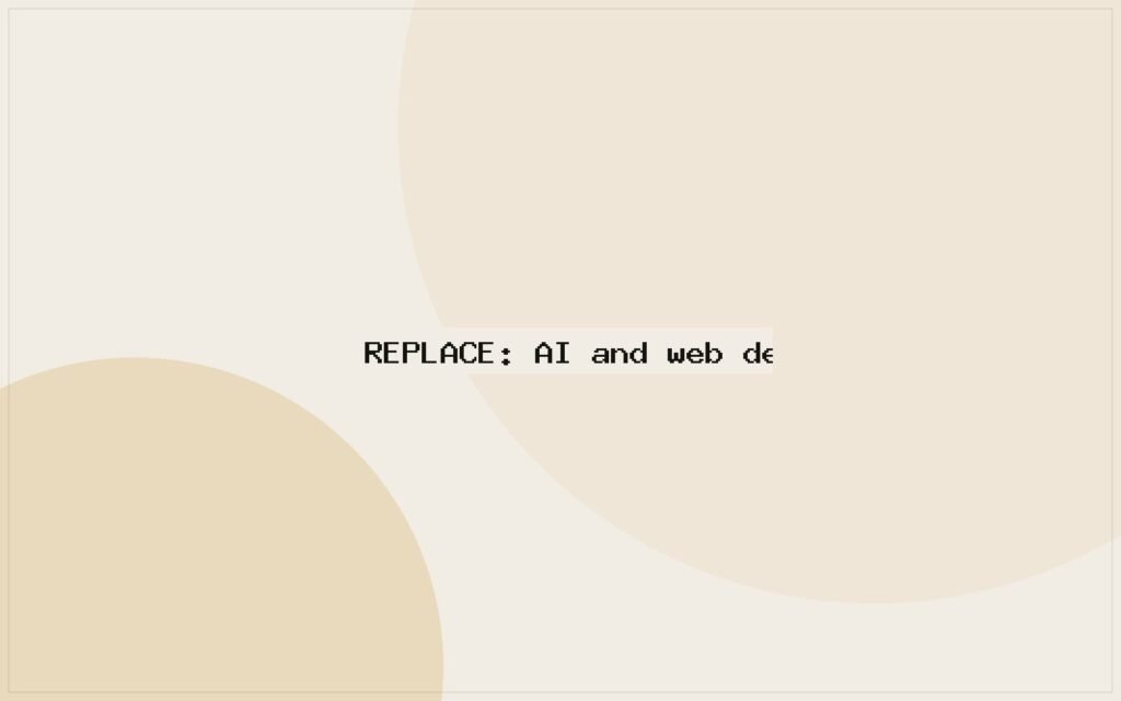 Abstract technology visual representing AI-assisted development