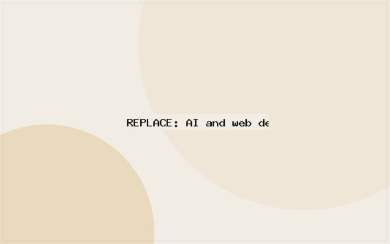 Abstract technology visual representing AI-assisted development