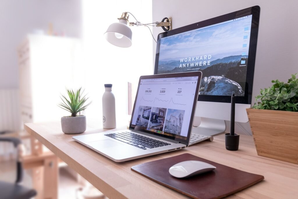 Workspace desk where Hasan Syed designs and develops WordPress websites